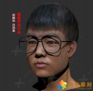 學(xué)員自畫像3D設(shè)計—學(xué)員zbrush圓雕設(shè)計作品