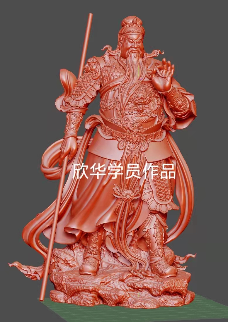 欣華學(xué)員zbrush建模關(guān)公像